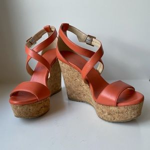 Jimmy Choo Salmon Wedges